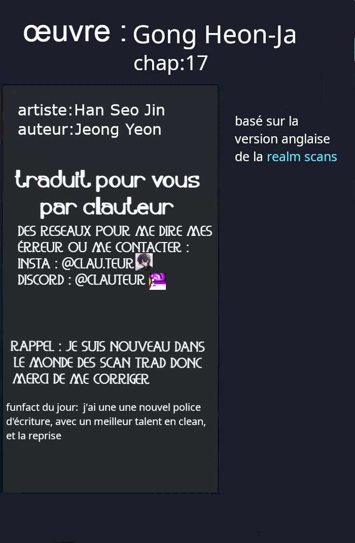 Gong Heon Ja Chapitre 17 vf Manga Scantrad