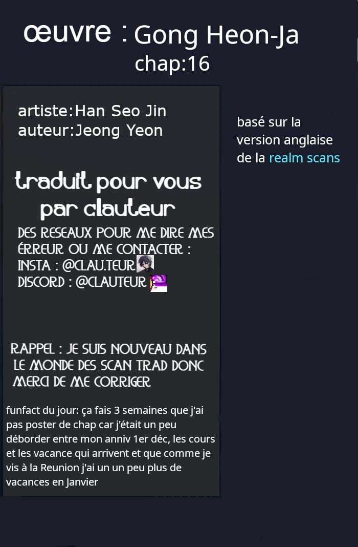 Gong Heon Ja Chapitre 16 vf Manga Scantrad