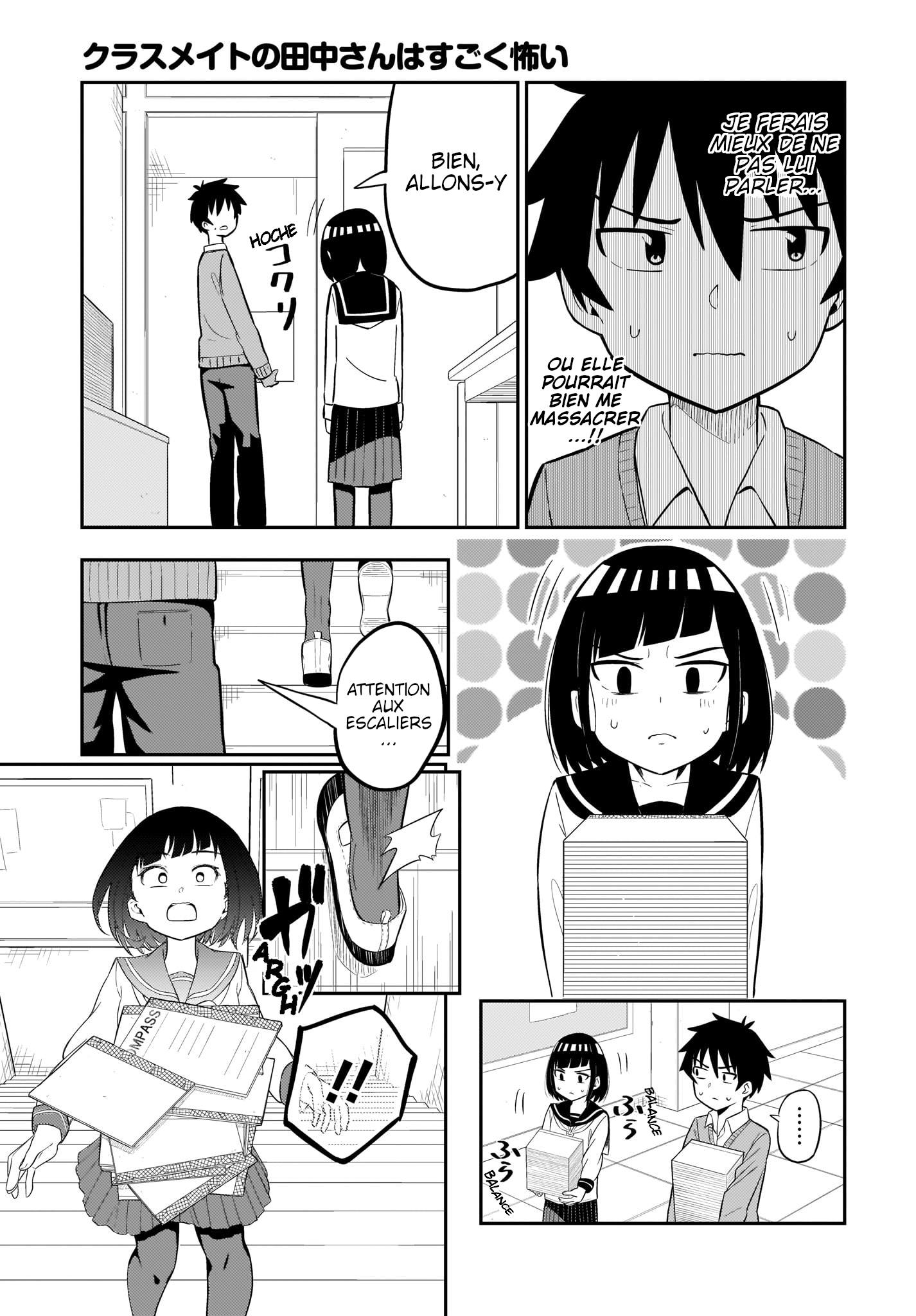My Classmate Tanaka san Is Super Scary My Classmate Tanaka-san is Super Scary Ch.4 vf - Manga Scantrad