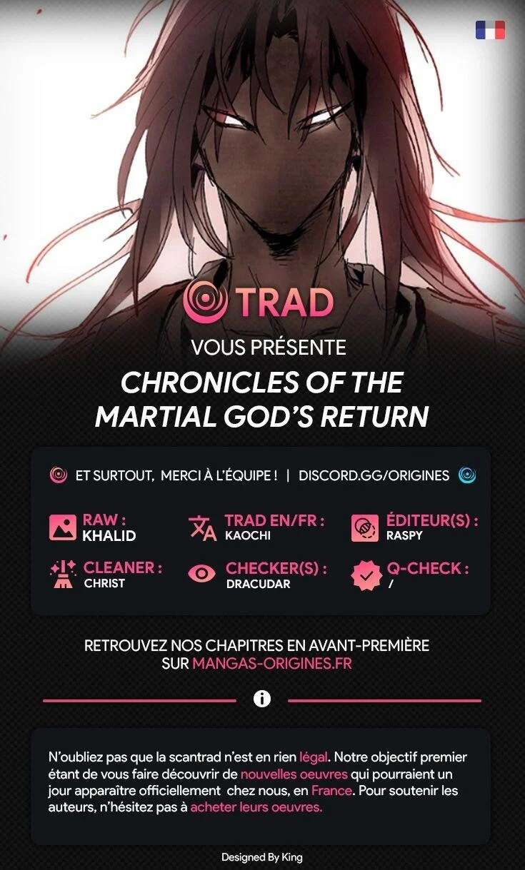 Chronicles Of The Martial God’s Return Chapitre 4 vf - Manga Scantrad