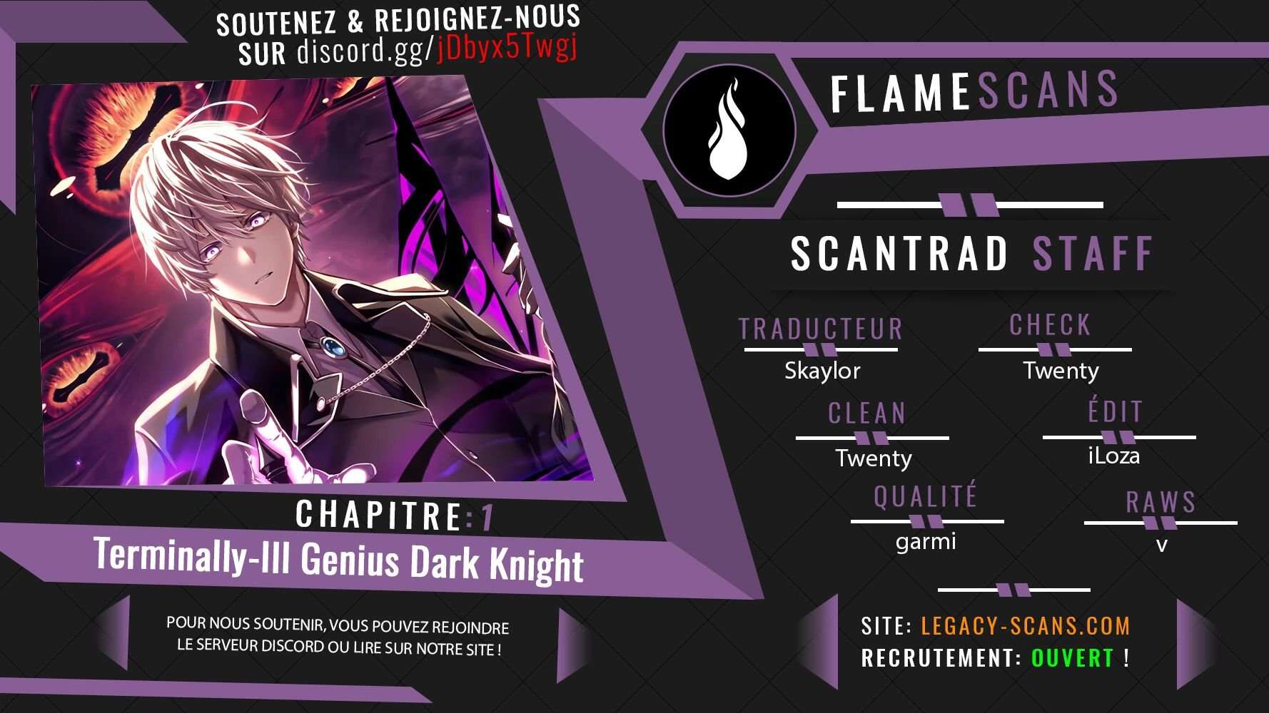 Terminally-Ill Genius Dark Knight Chapitre 1 vf - Manga Scantrad